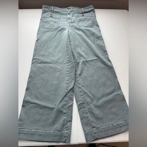 LOFT The Palmer Wide Leg Pants in Sage Green